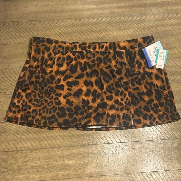 Maurices Other - Maurices Leopard Print Swim Skort